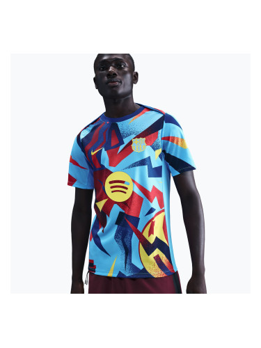 Мъжка футболна тениска Nike FC Barcelona Academy Pro SE Pre-Match university blue/opti yellow