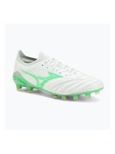 Мъжки футболни обувки Mizuno Morelia Neo IV Β Elite MD white/neon green/cool grey 3c