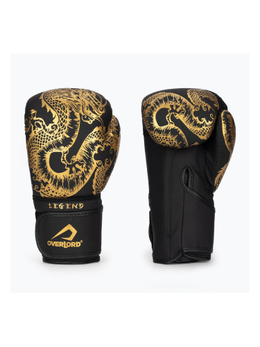 Боксови ръкавици Overlord Legend черно-златни 100001-BK_GO