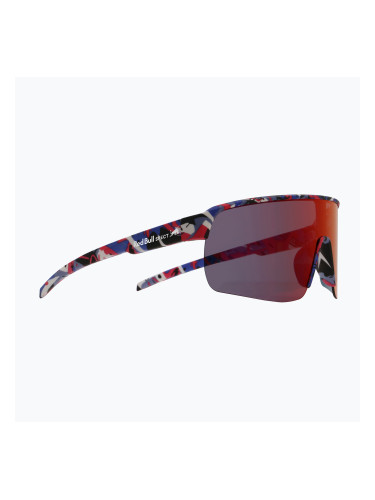 Слънчеви очила Red Bull SPECT Dakota matt blue-burgundy pattern/smoke red-purple mirror