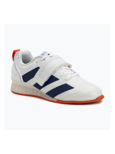 Обувки за вдигане на тежести adidas Adipower Weightlifting III Footwear white/dark blue/royal blue