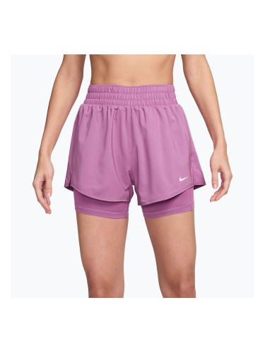 Дамски шорти Nike One Dri-Fit High-Waisted 3“ 2In1 light magenta/white
