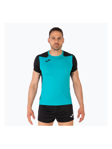 Мъжка тениска за бягане Joma Record II turquoise black