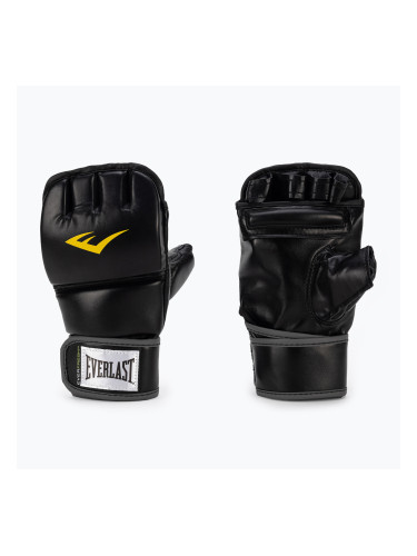 Мъжки граплинг ръкавици с палец EVERLAST MMA ръкавици черни EV7562