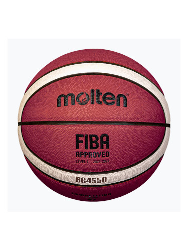 Баскетболна топка Molten basketball B7G4550 FIBA brown размер 7