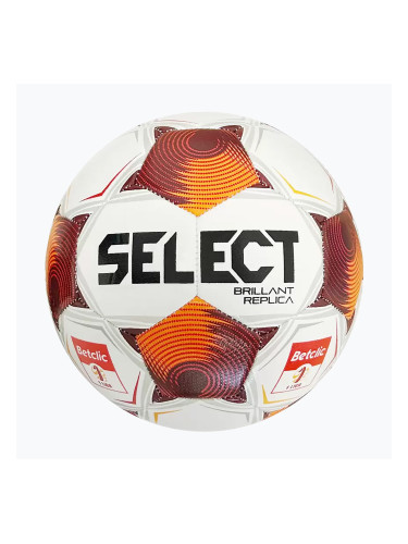 Футболна топка SELECT Brillant Replica Betclic v25 white/red размер 5