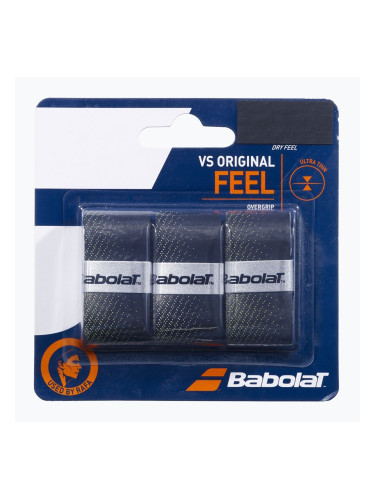 Грипове за тенис ракета Babolat Vs Original 3 бр. black/fluo yellow