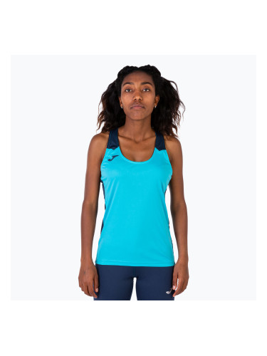 Дамска тениска за бягане Joma Record II Tank Top fluor turquoise/navy