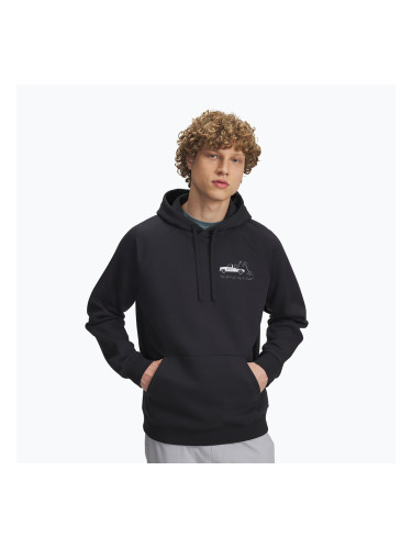 Мъжки суитшърт Under Armour Rival Fleece HBR Logo Hoodie black/white