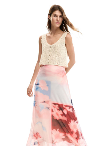 Дамска макси рокля Desigual с флорален мотив