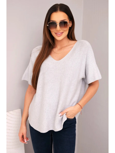 Дамска блуза с V-образно деколте