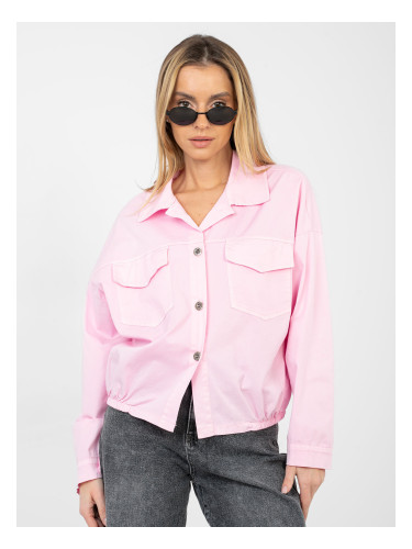 Розово дънково яке