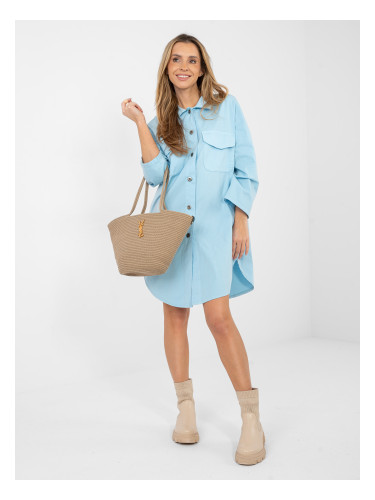 Светлосиня рокля-риза