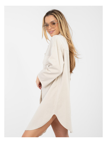 Бежова рокля-риза