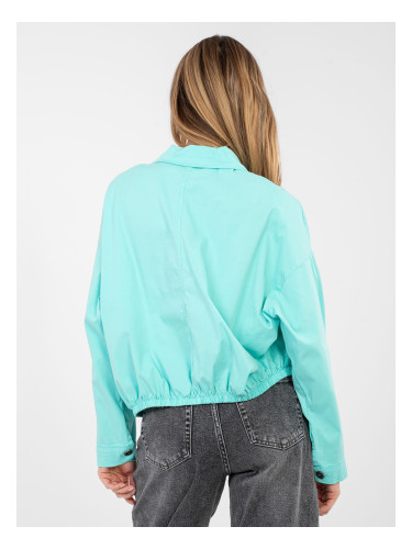 Тюркоазено дънково яке