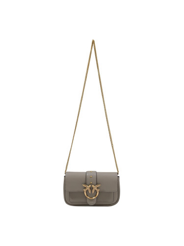 Кожена чанта през рамо Pinko