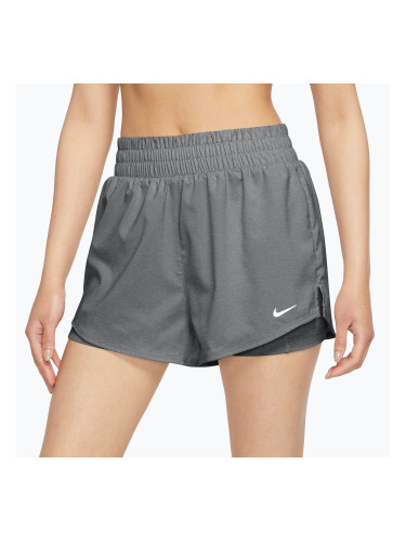 Дамски шорти Nike One Dri-Fit с висока талия 3“ 2In1 smoke grey/heather/white