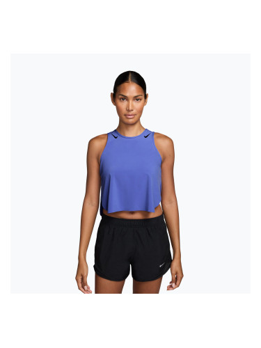 Дамска тениска за бягане Nike AeroSwift Dri-Fit ADV Cropped Tank Top off sapphire/black