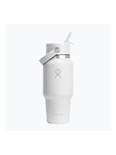 Термобутилка Hydro Flask Wide Flex Straw Travel 621 ml white