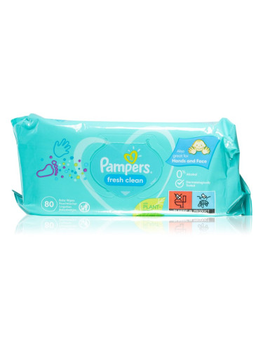 Pampers Fresh Clean XXL мокри почистващи кърпички за деца за чувствителна кожа 80 бр.
