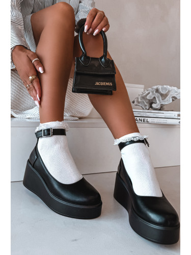 Дамски обувки на платформа с каишка