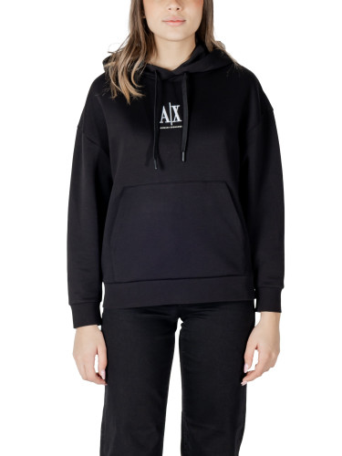 Черен суичър с качулка Armani Exchange
