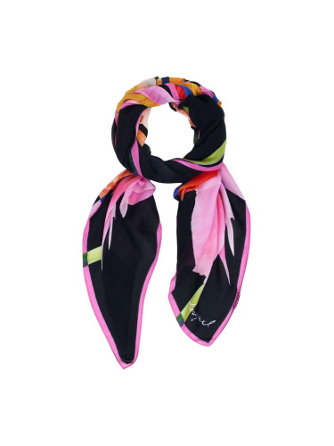 Десигуален флорален шал