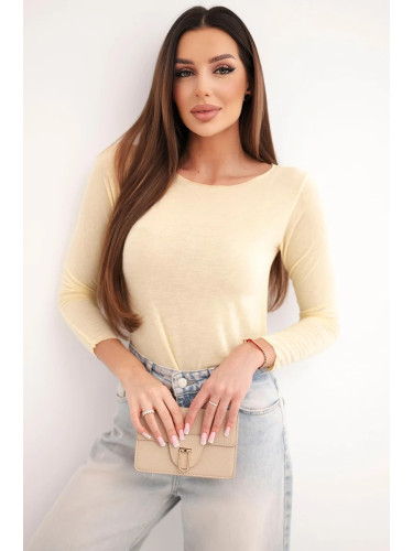 Дамска кашмирена блуза с дълъг ръкав