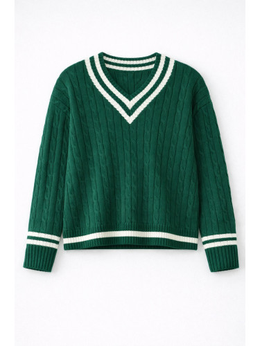 Дамски пуловер с V-образно деколте GAP