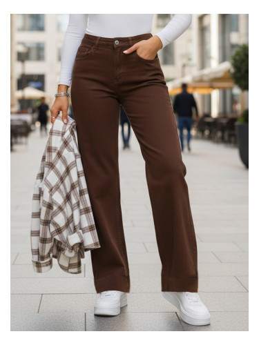 Кафяви прави дънки