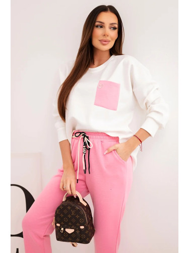 Дамски комплект Kesi с контрастен джоб