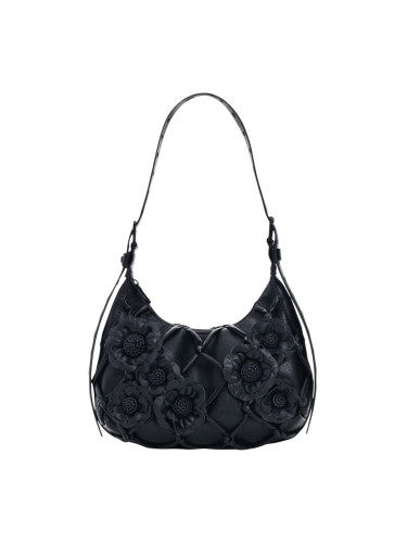 Черна чанта Desigual с флорален мотив