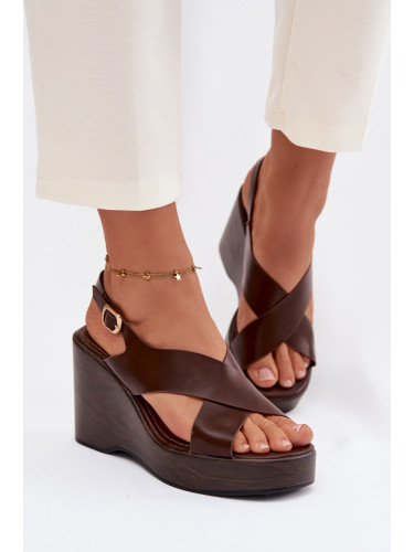 Дамски сандали на платформа Janivra