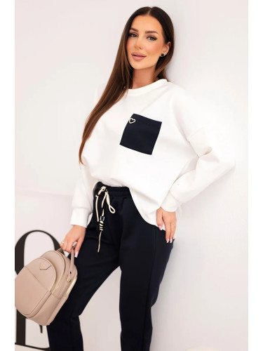 Дамски комплект Kesi с контрастен джоб