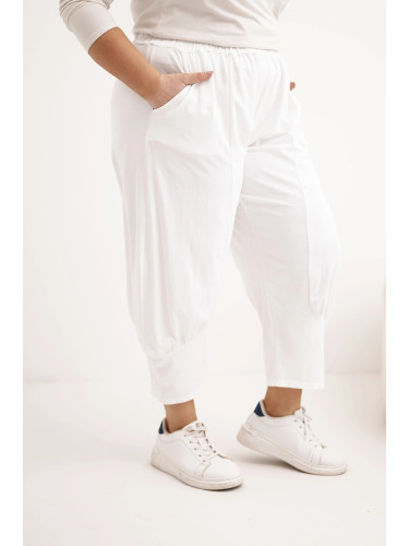 Панталон Kesi Plus Size с ниска талия