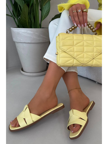 Дамски жълти чехли Marissae