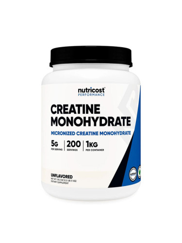 Креатин Монохидрат (микронизиран) 1 kg прах | Nutricost