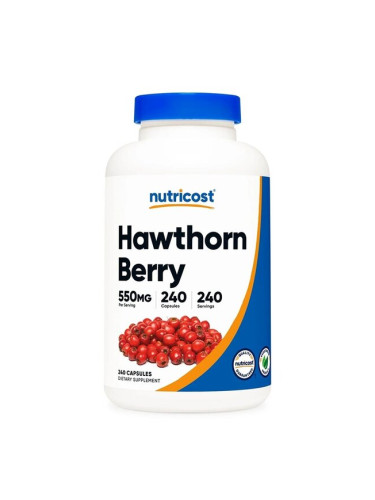 Глог (плод) 550 mg 240 капсули | Nutricost