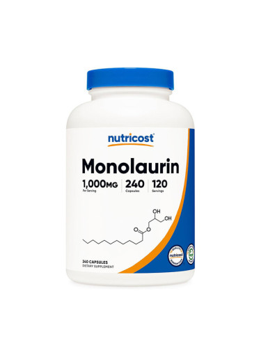 Монолаурин 500 mg 240 капсули | Nutricost