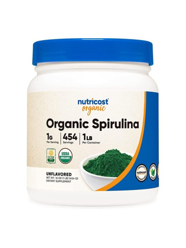Спирулина Органик 454 g прах | Nutricost
