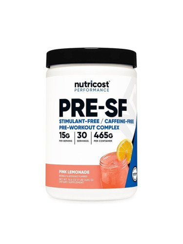 Пред тренировъчен комплекс 465 g прах (30 дози), с aромат на розова лимонада | Nutricost