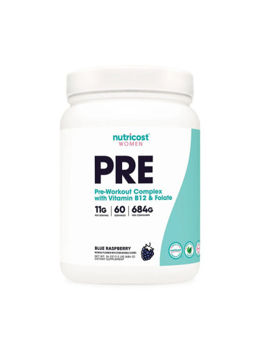 Енергиен метаболизъм (формула за жени) 330 g прах, 60 дози, с вкус на синя малина | Nutricost