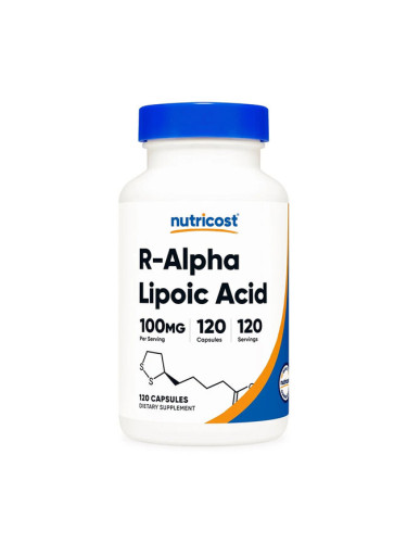R- Алфа-липоева киселина 100 mg 120 капсули | Nutricost