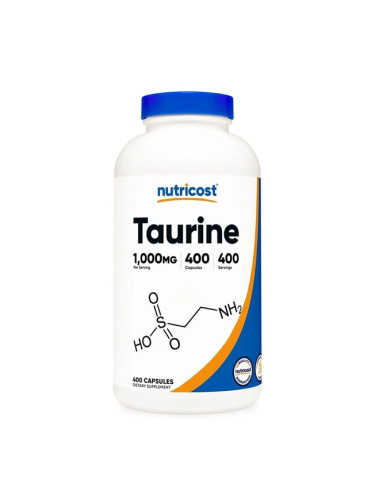 Таурин 1000 mg 400 капсули | Nutricost