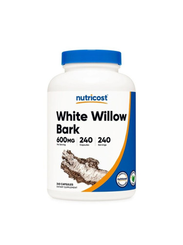 Бяла върба (кора) 600 mg 240 капсули | Nutricost