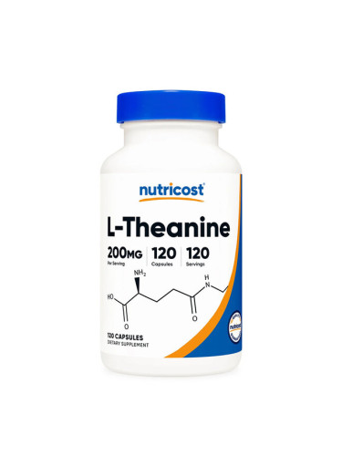 L-Теанин 200 mg 120 капсули | Nutricost