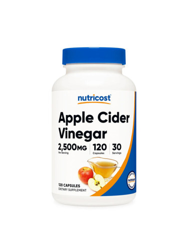 Ябълков оцет 625 mg 120 капсули | Nutricost