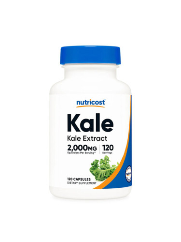 Кейл (къдраво зеле) 200 mg 120 капсули | Nutricost