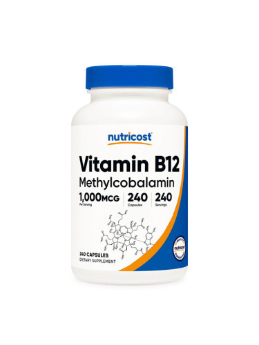 Витамин B12 (метилкобаламин) 1000 µg 240 капсули | Nutricost