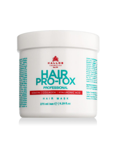 Kallos Cosmetics Hair Pro-Tox Маска за коса за жени 275 ml